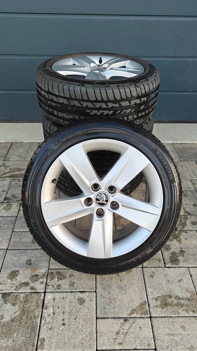 ALU kola R16 5x100 + pneu 215/45/16