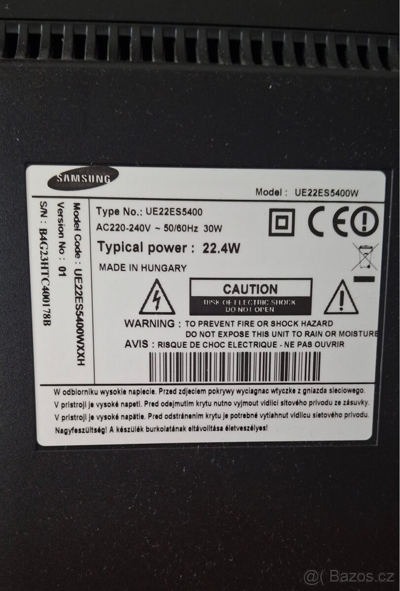 Prodej TV Samsung 54 cm