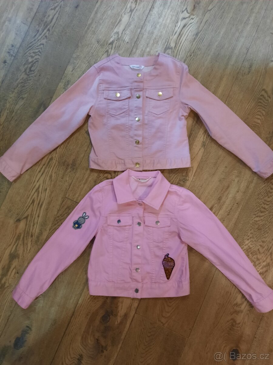 Dívčí bunda jeans H&M vel 128