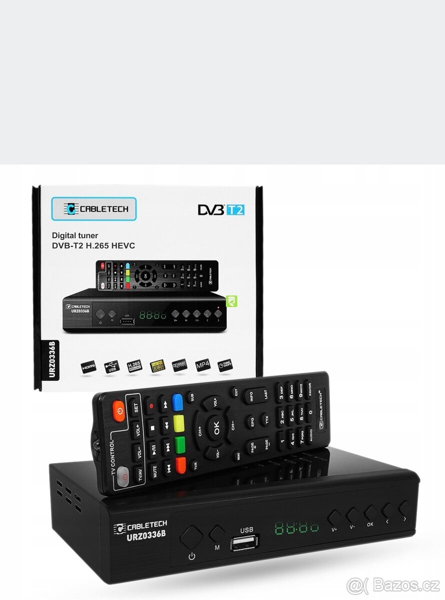DVB-T2 set-top box Cabletech URZ0336A (H.265/HEVC, LAN) Smar