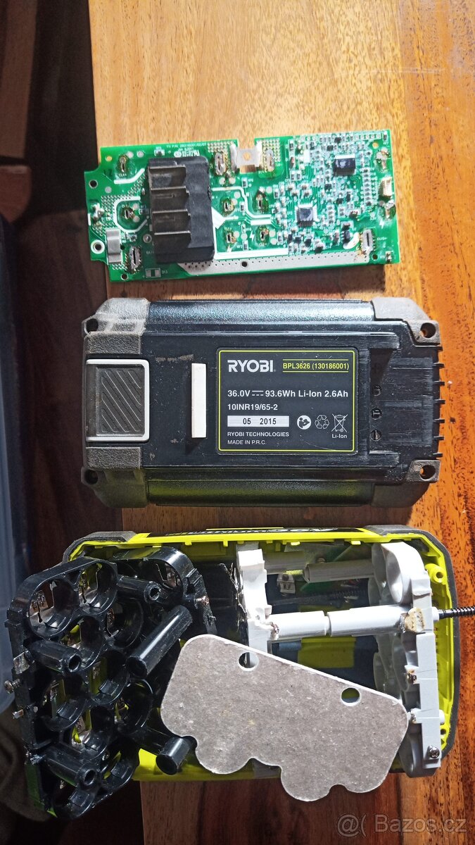 Baterie Ryobi BPL3626 - skelet + BMS