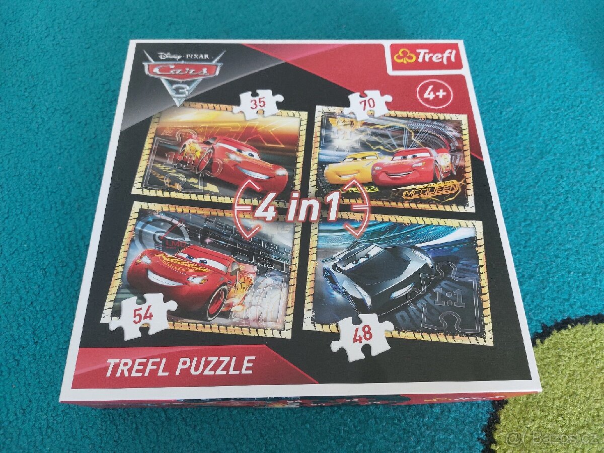 Puzzle Trefi 4v1 Blesk Mcqueen