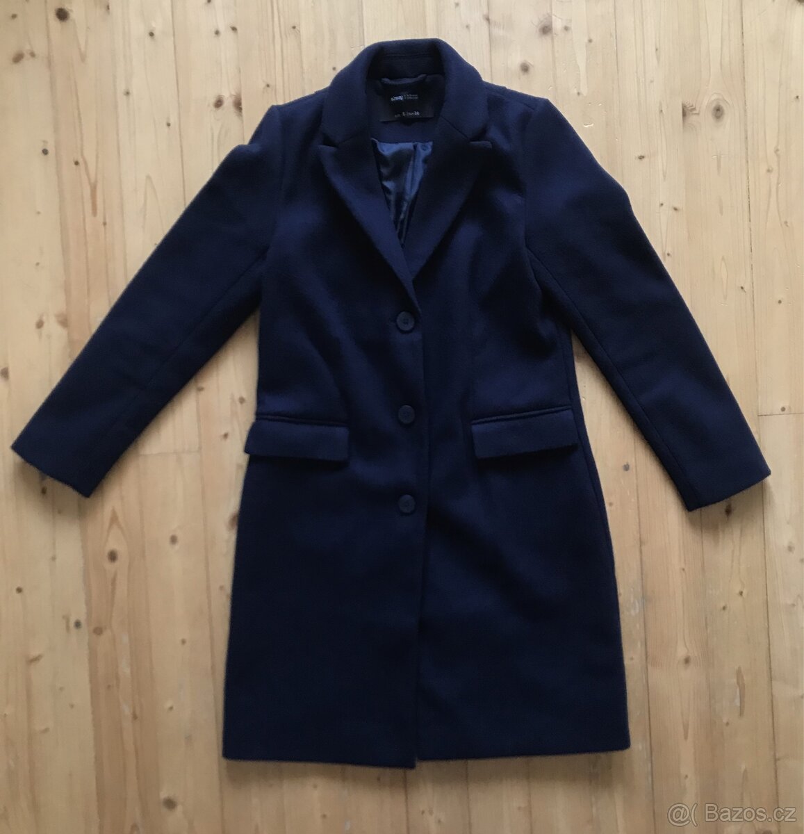 Tmavě modrý kabát vel.36
