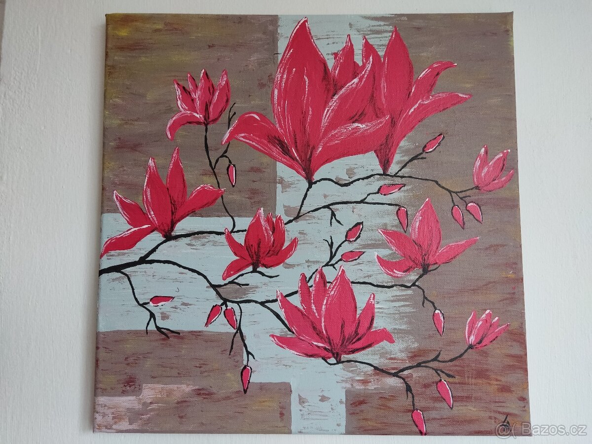 Obrazy - květy magnolie