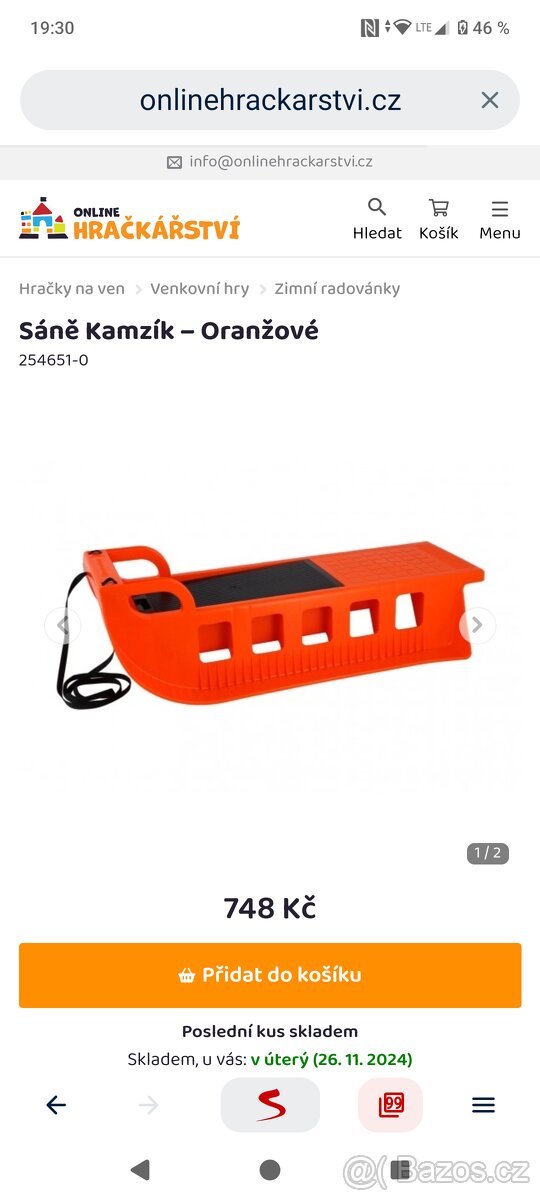 Sáňky Kamzík