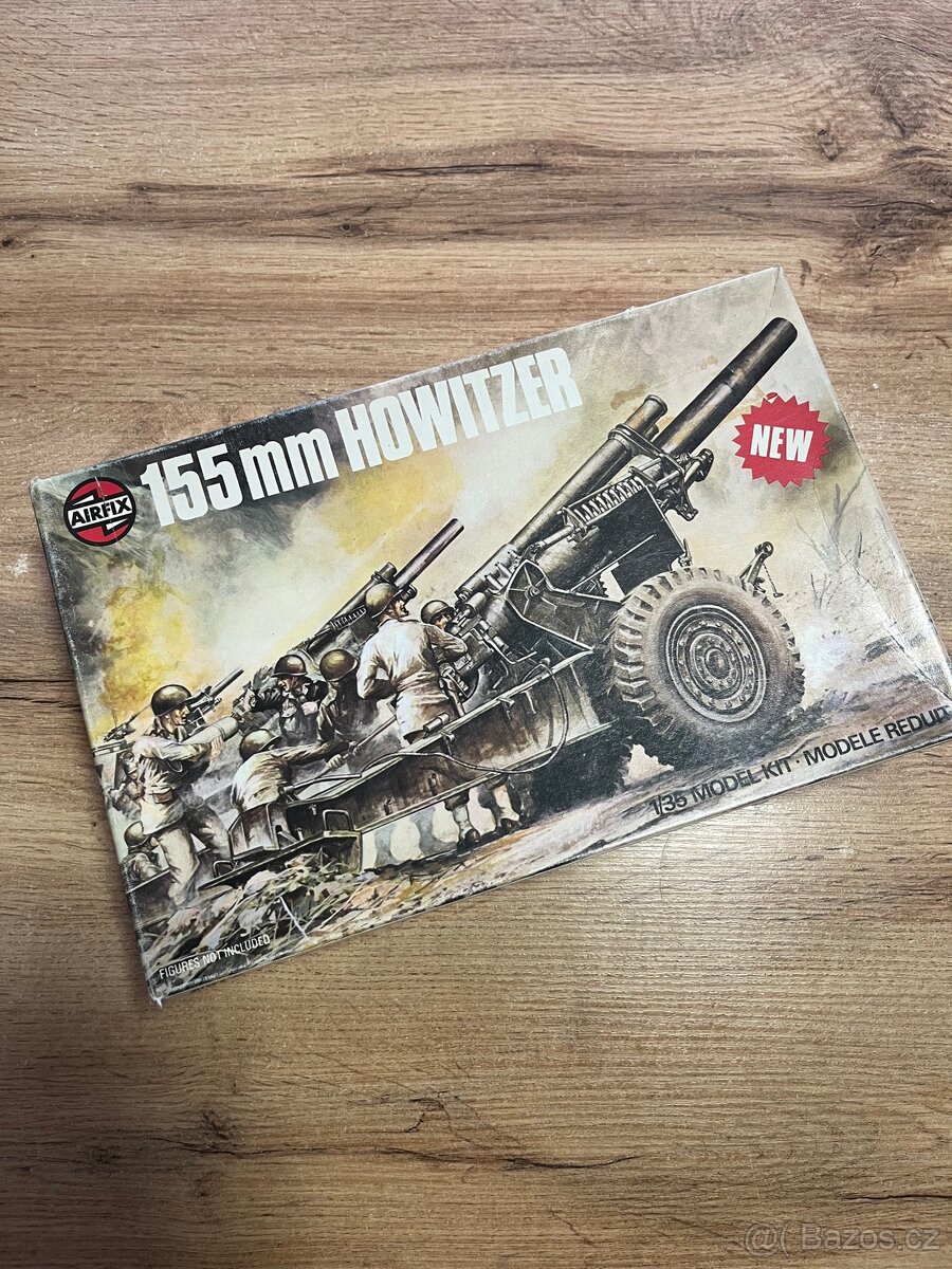 Starožitný plastový model děla 1:35 USA Airfix 1975