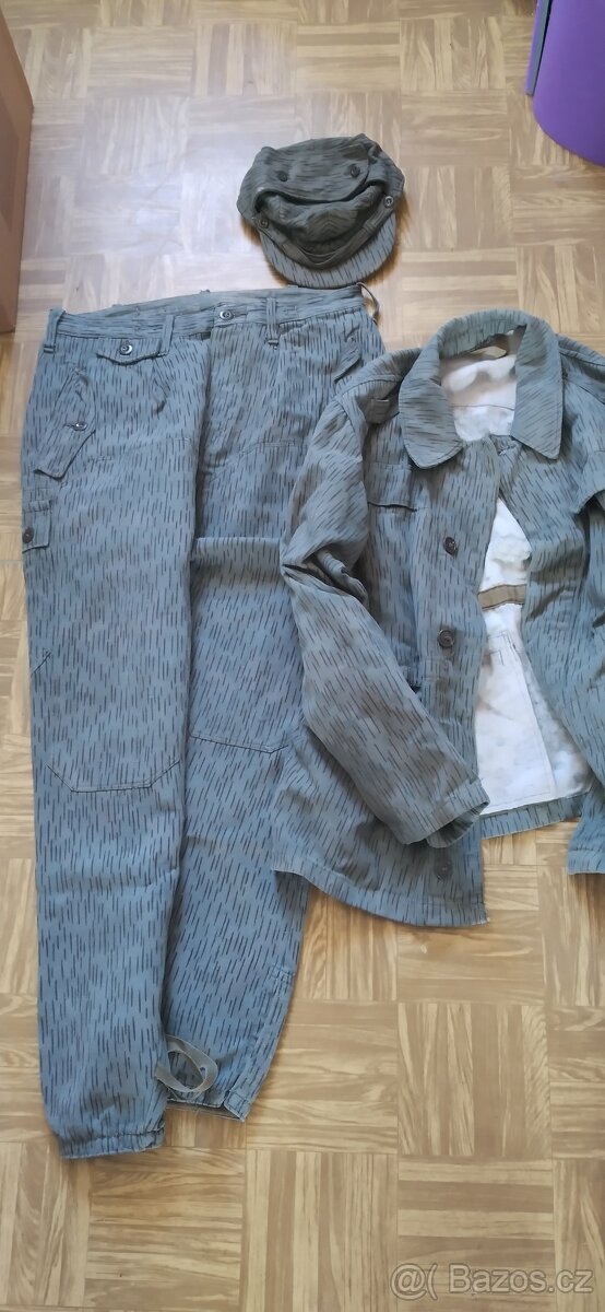 Maskáče ČSLA vojenské xl jehličí kalhoty bunda doplnky