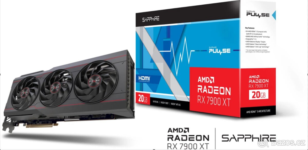 AMD 7900 XT 20GB -důvod prodeje je koupě novější GPU