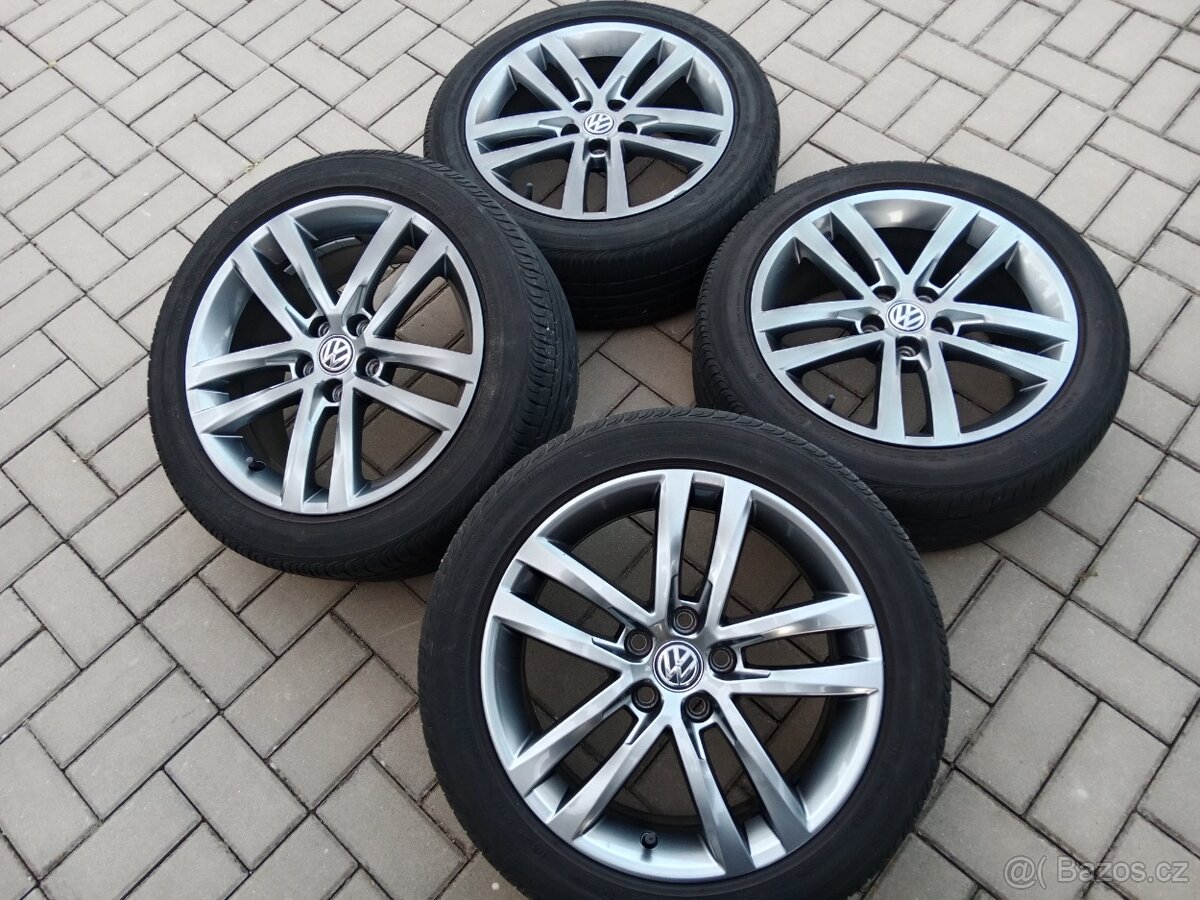 alu kola 5x100 r16 VW Polo a letní 215/45/16