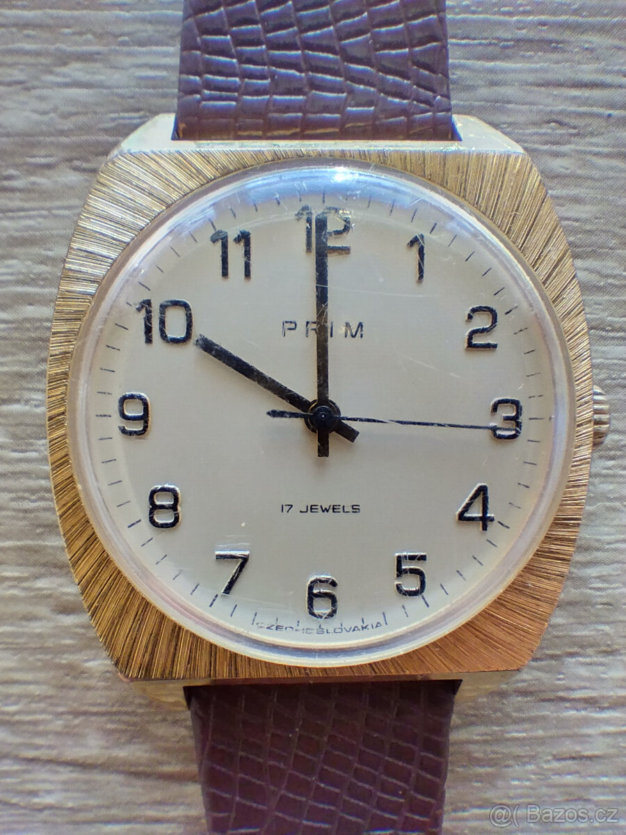 Pánské hodinky PRIM (funkční), 17 jewels
