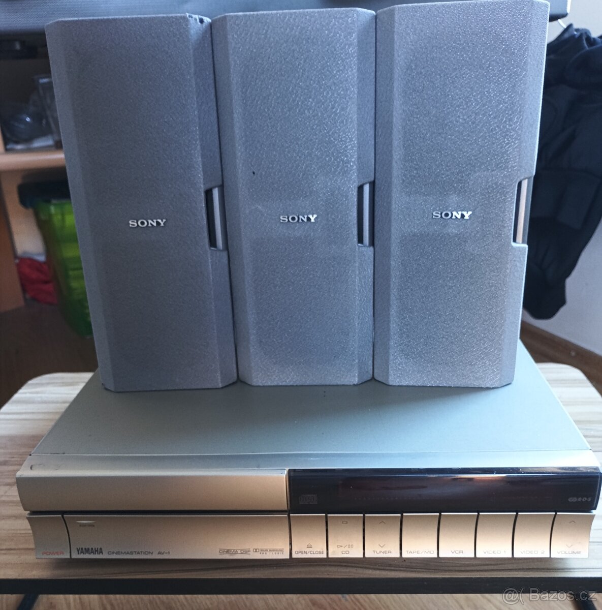 YAMAHA AV-1 receiver/přehravač+bedny SONY