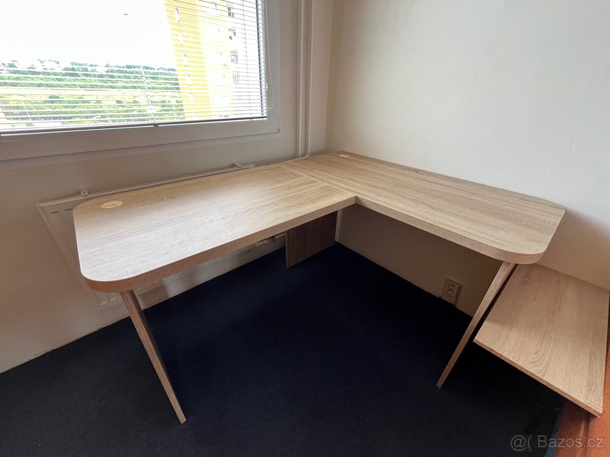 Pracovní stůl rohový, lamino