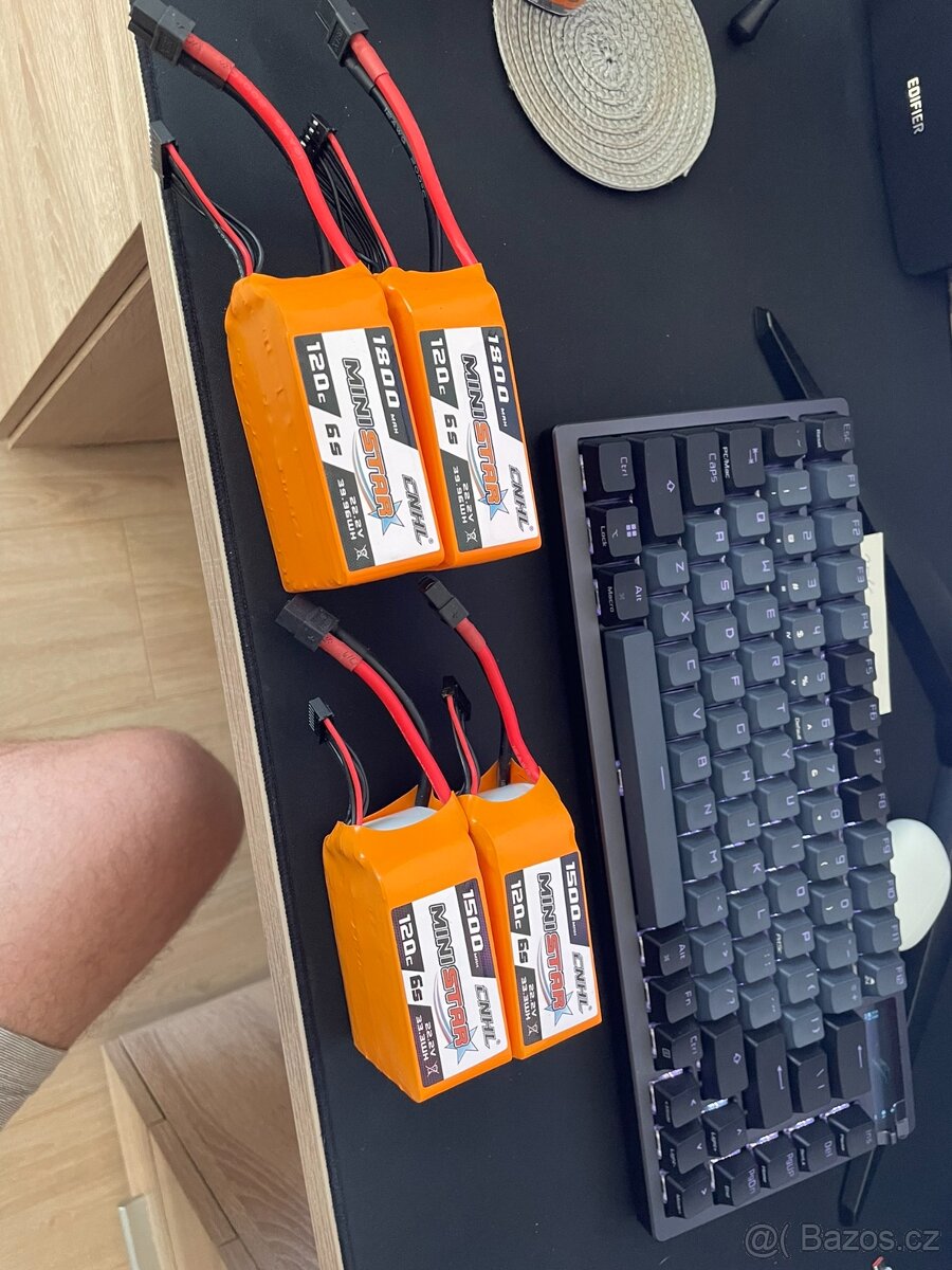Lipo baterie 6S XT60 1500mah 1800mah 120C nové