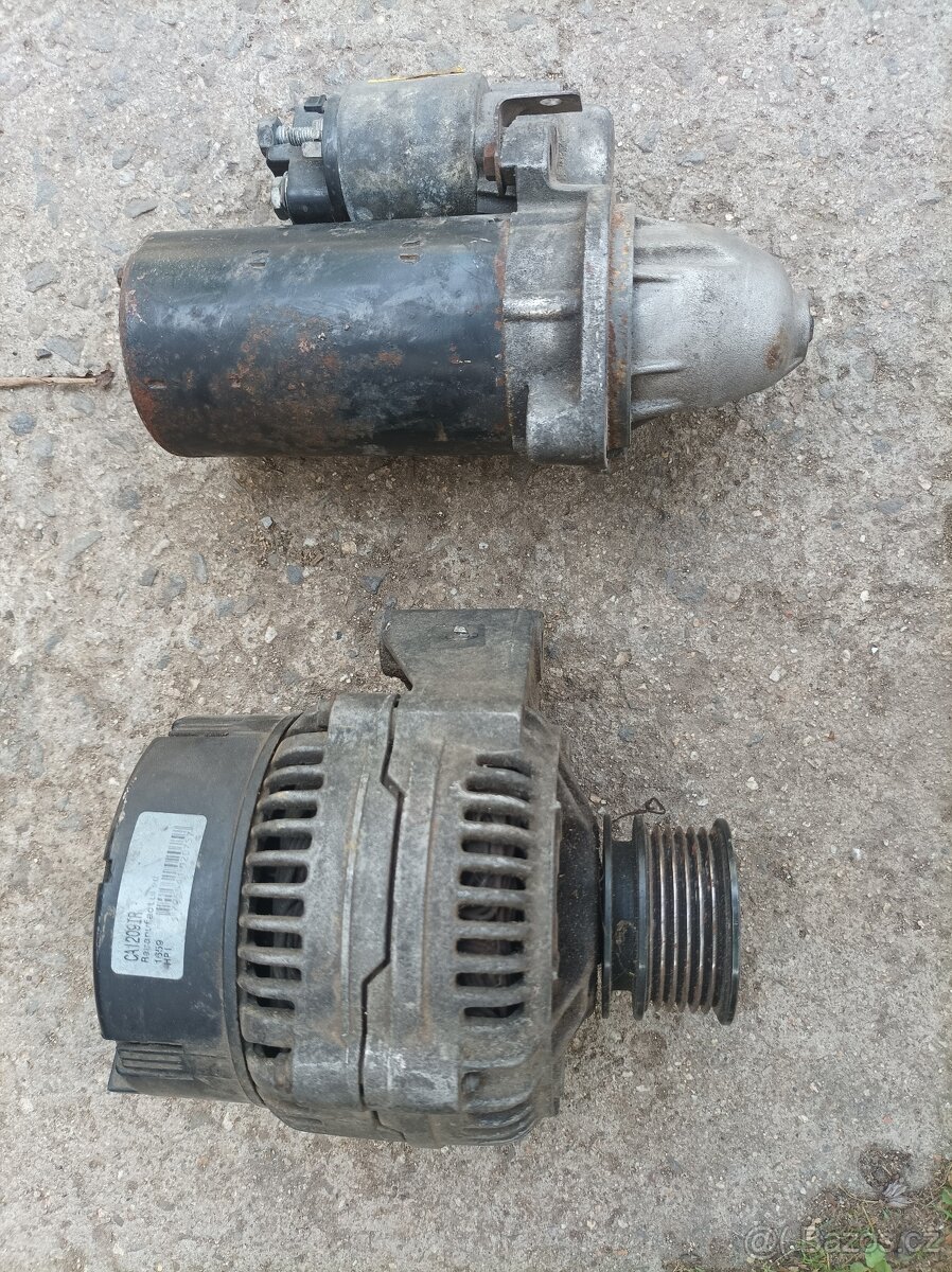 Startér a alternátor MB 312