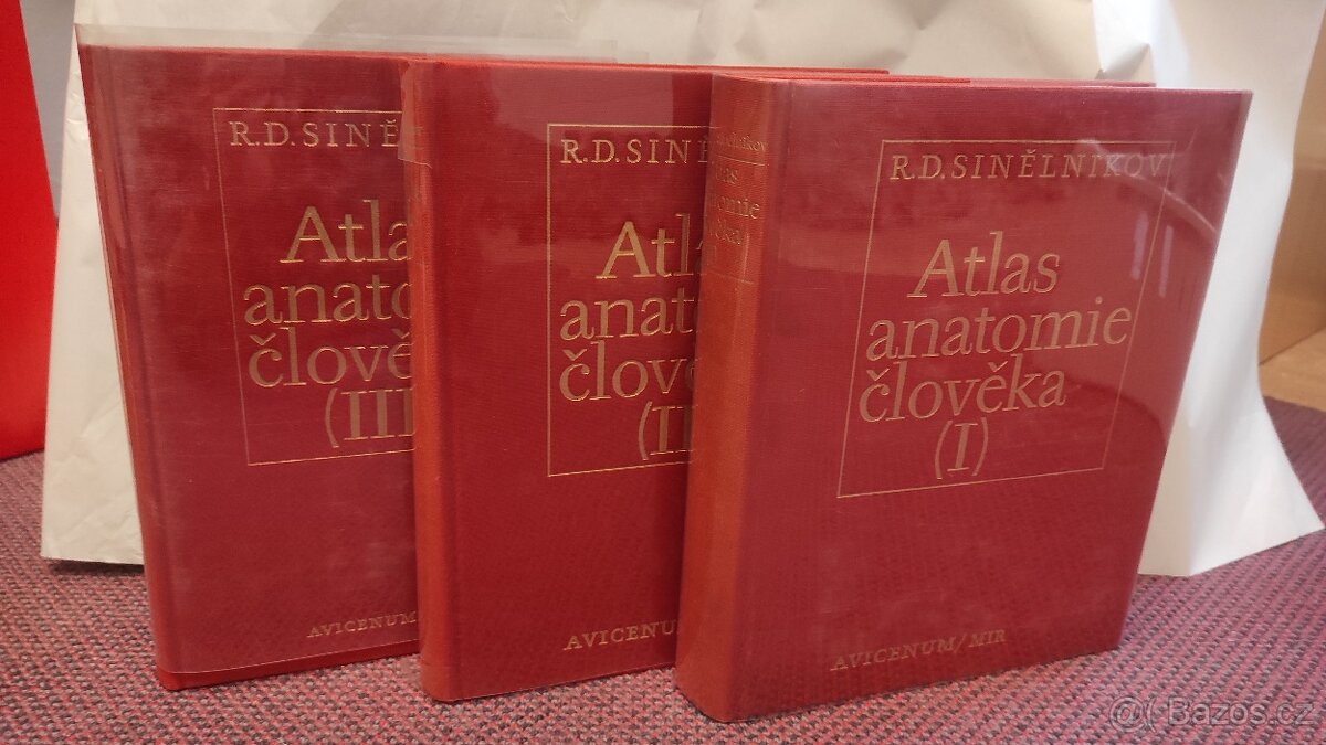 Atlas anatomie člověka I.-III. R.D. Sinělnikov