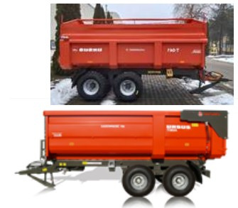 URSUS T-083/A monokok sklápěcí přívěs