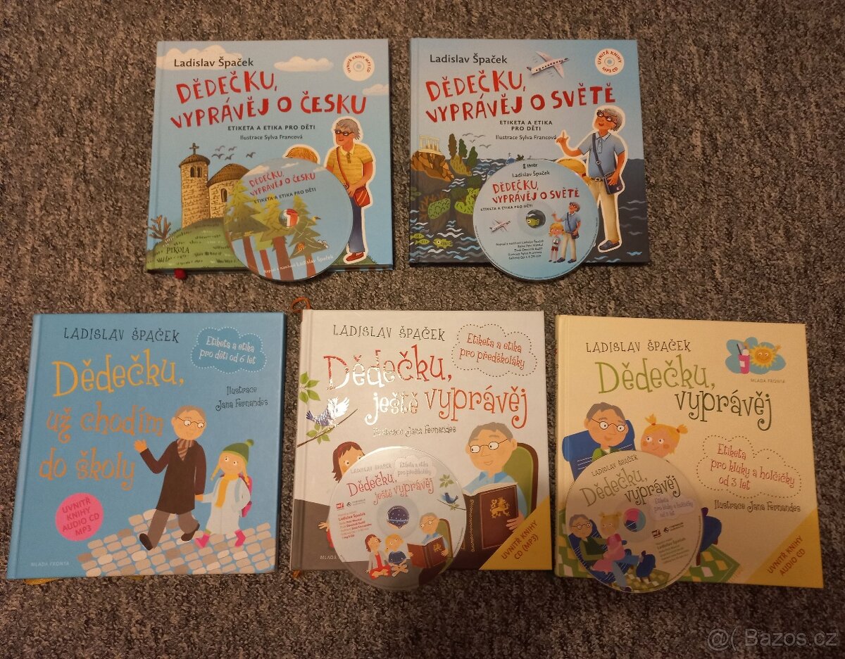 Dědečku vyprávěj - sada 4 knížek vč.CD + 1 kniha zdarma