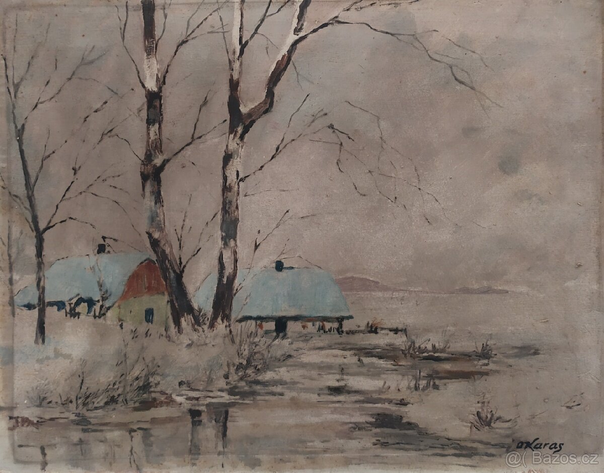 Obraz. Zimní krajina