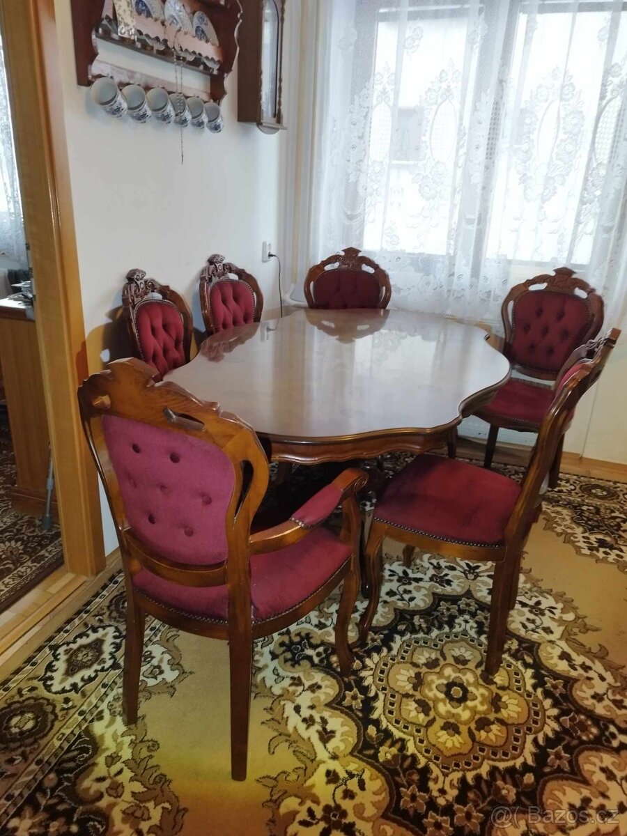 Jídelní Italská sestava , masiv Anglický dub