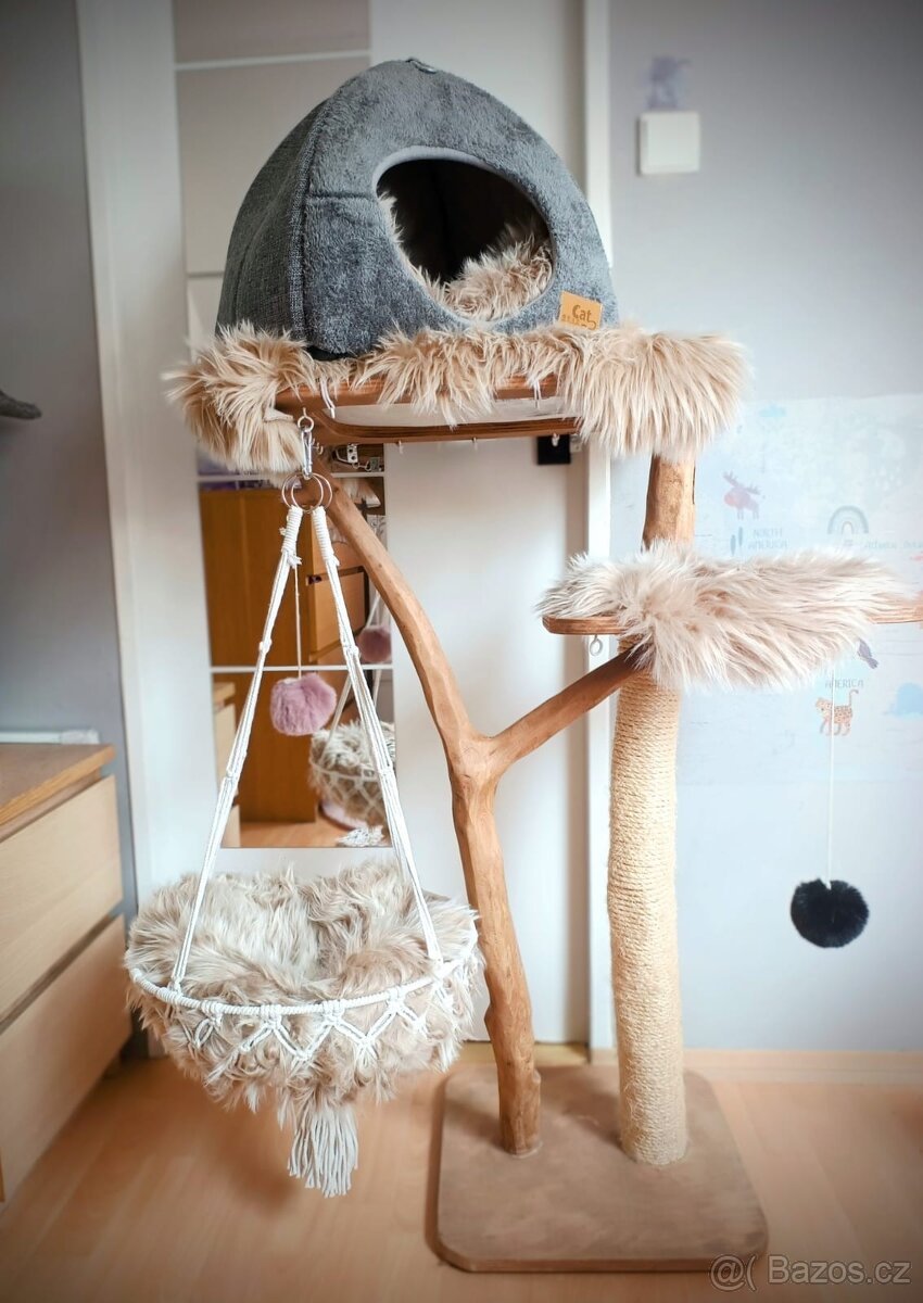 Luxusní kočičí strom, škrabadlo (až pro 2-3.kočky)