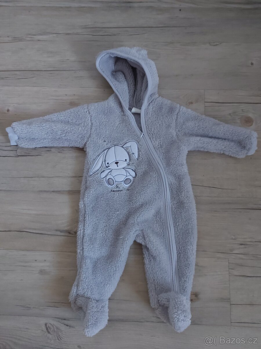 Plyšový overal/kombinézka vel. 68
