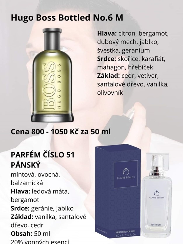 Parfém č. 51 ( inspirace Hugo Boss - Bottled no. 6 )