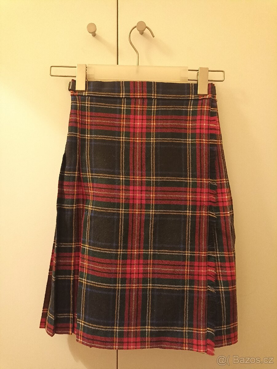Pravý skotský kilt 100% vlna 9 až 10 let