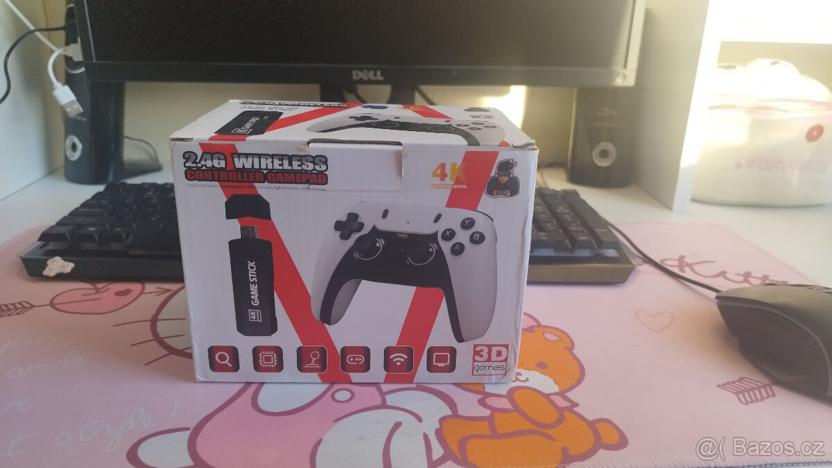 Herní konzole, 2x bezdrátový gamepad ( retro hry z Atari atd