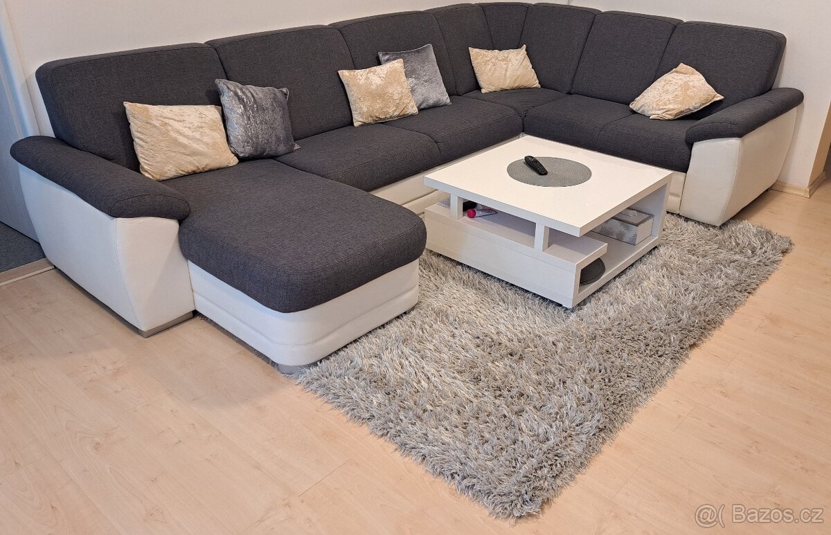 Koberec ENZO 160 x 230 cm šedý vlas 5 cm