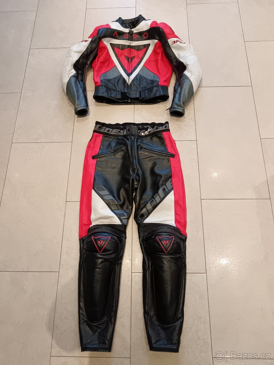Dainese Aero-Dámská kožená moto kombinéza, dvoudílná