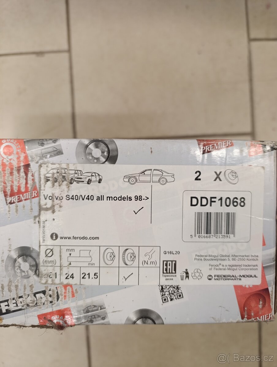 Brzdové kotouče zn. FERODO - DDF1068