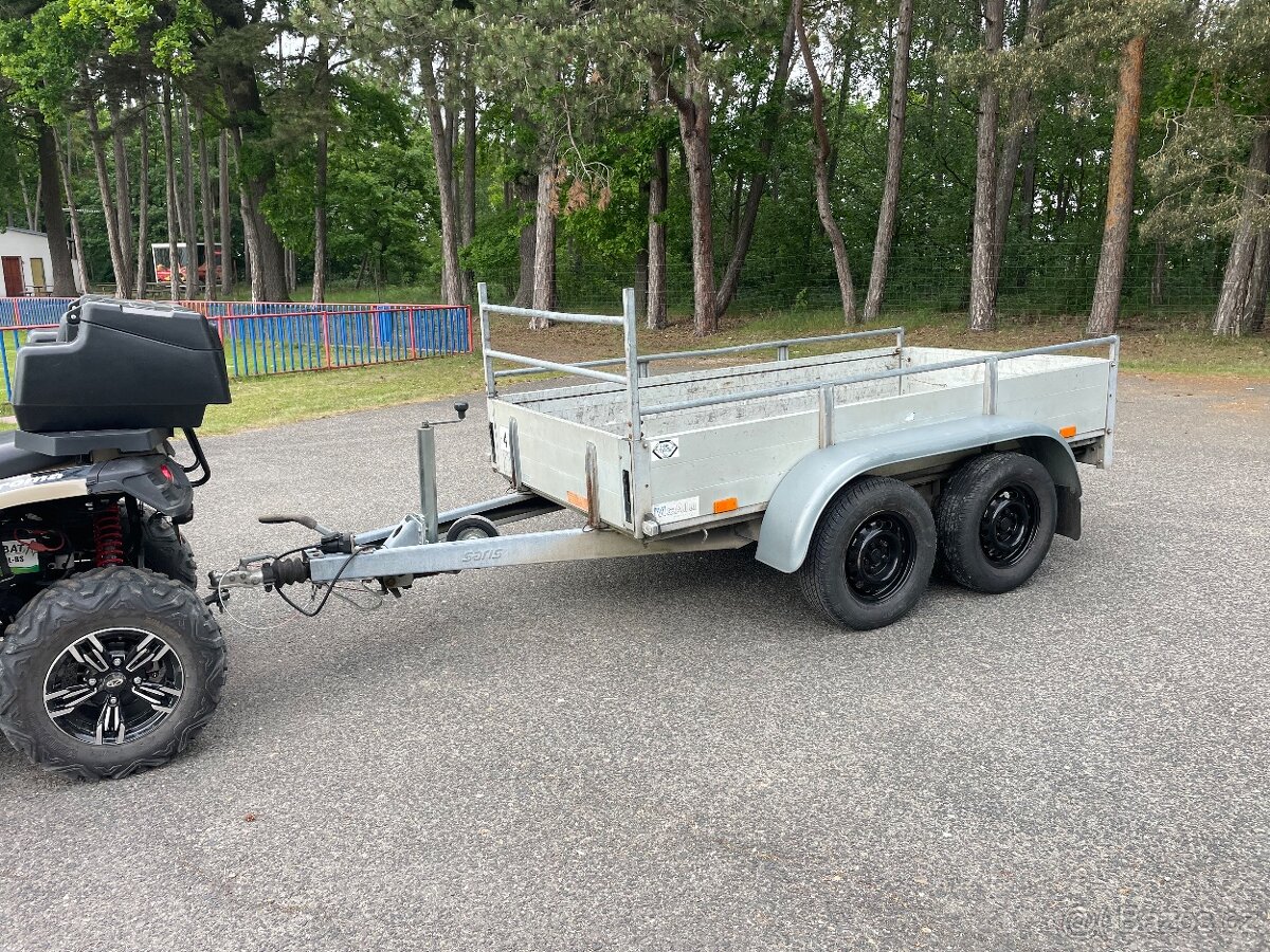 ✅Bržděný přívěs Saris 1600 kg, nová podlaha, řp. Skupiny B