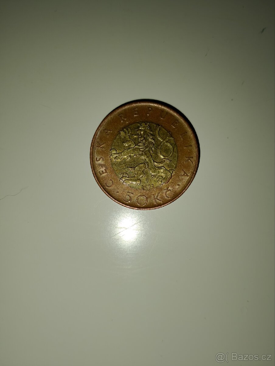Vzácná 50satka z roku 2005