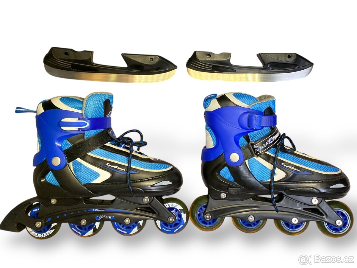 Inline Brusle - Nastavitelné 2v1 (vel. 38-41)