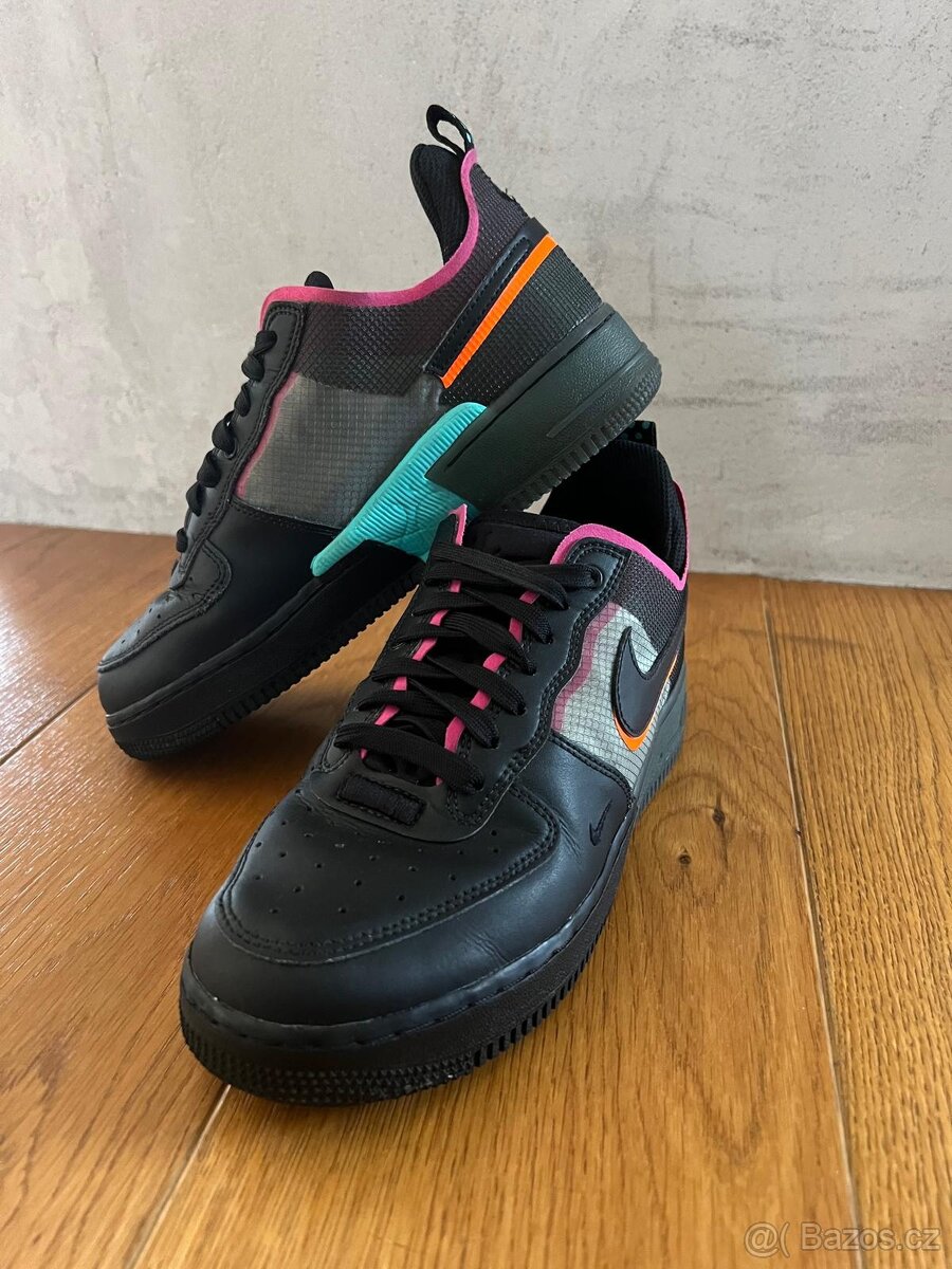 Nike Air Force 1 React Black Pink Prime