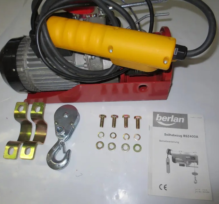 Elektrický lanový naviják kladkostroj 200/400kg
