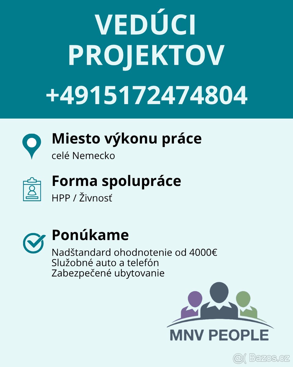 Vedúci projektov v Nemecku