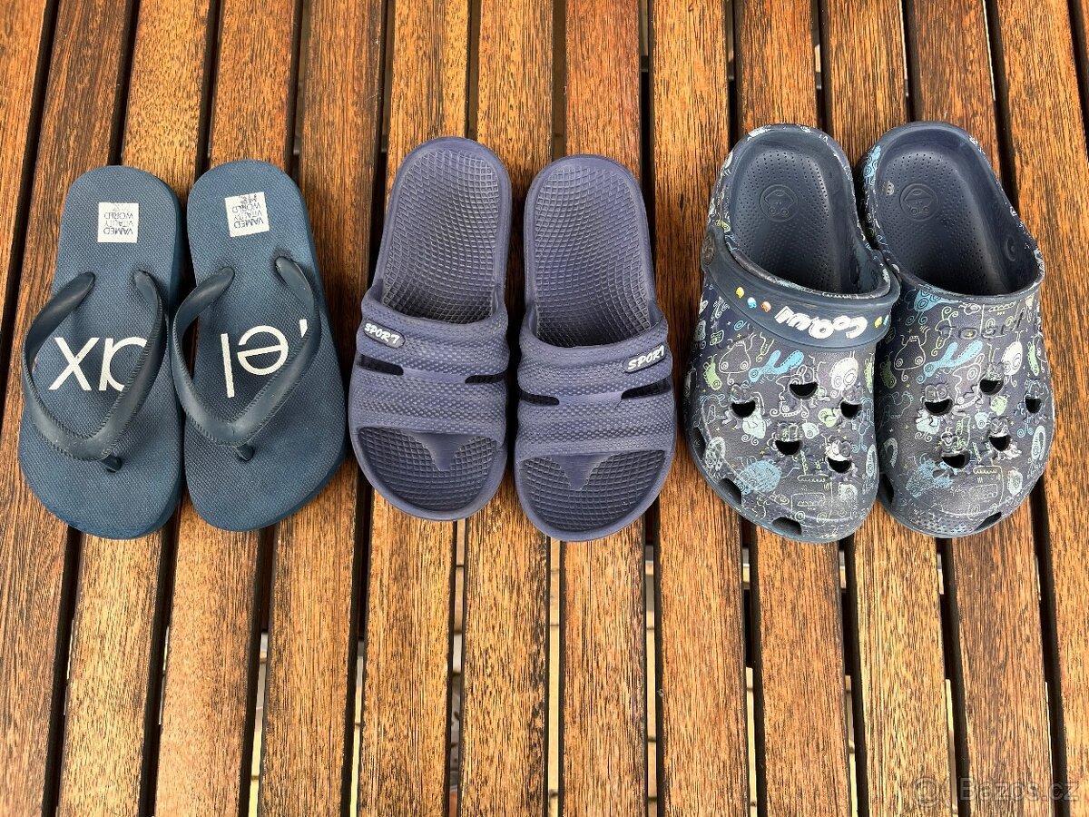 Pantofle, žabky, kroksy kluk 29-30