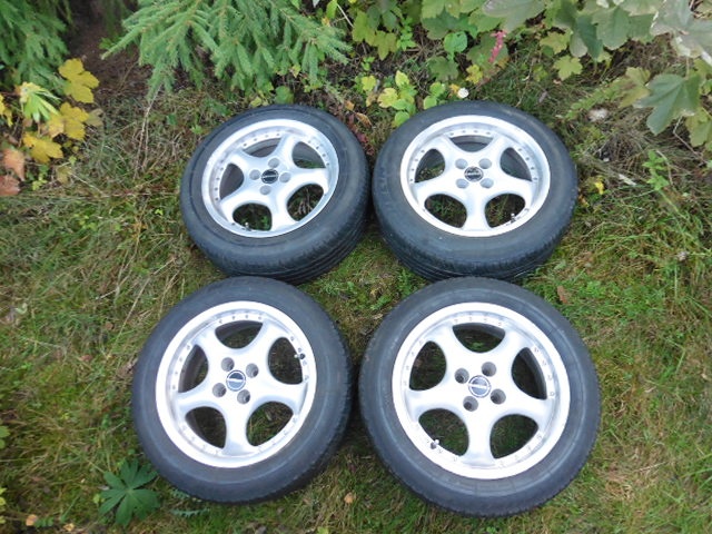 Ráfky Borbet 16 s letními pneu 205 55R16 na Opel