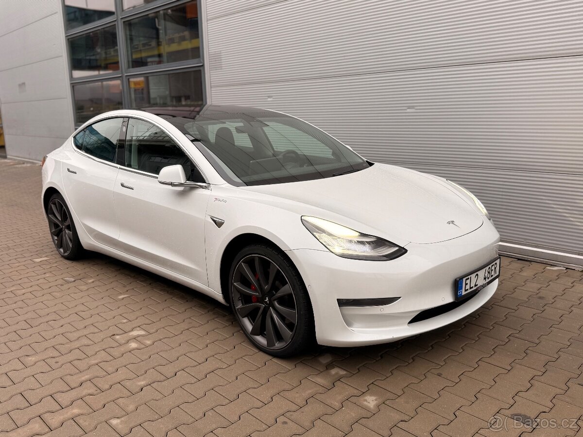 Tesla Model 3 PERFORMANCE 4x4 záruka2027 DPH