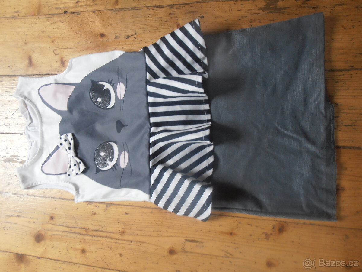 letní šátičky s kočičkou od h§m-ve.6-8let