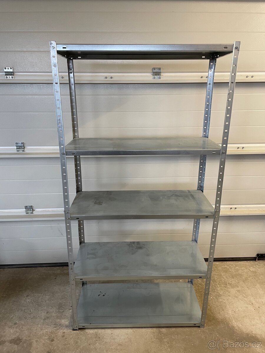 Kovový regál 180×90×40 cm