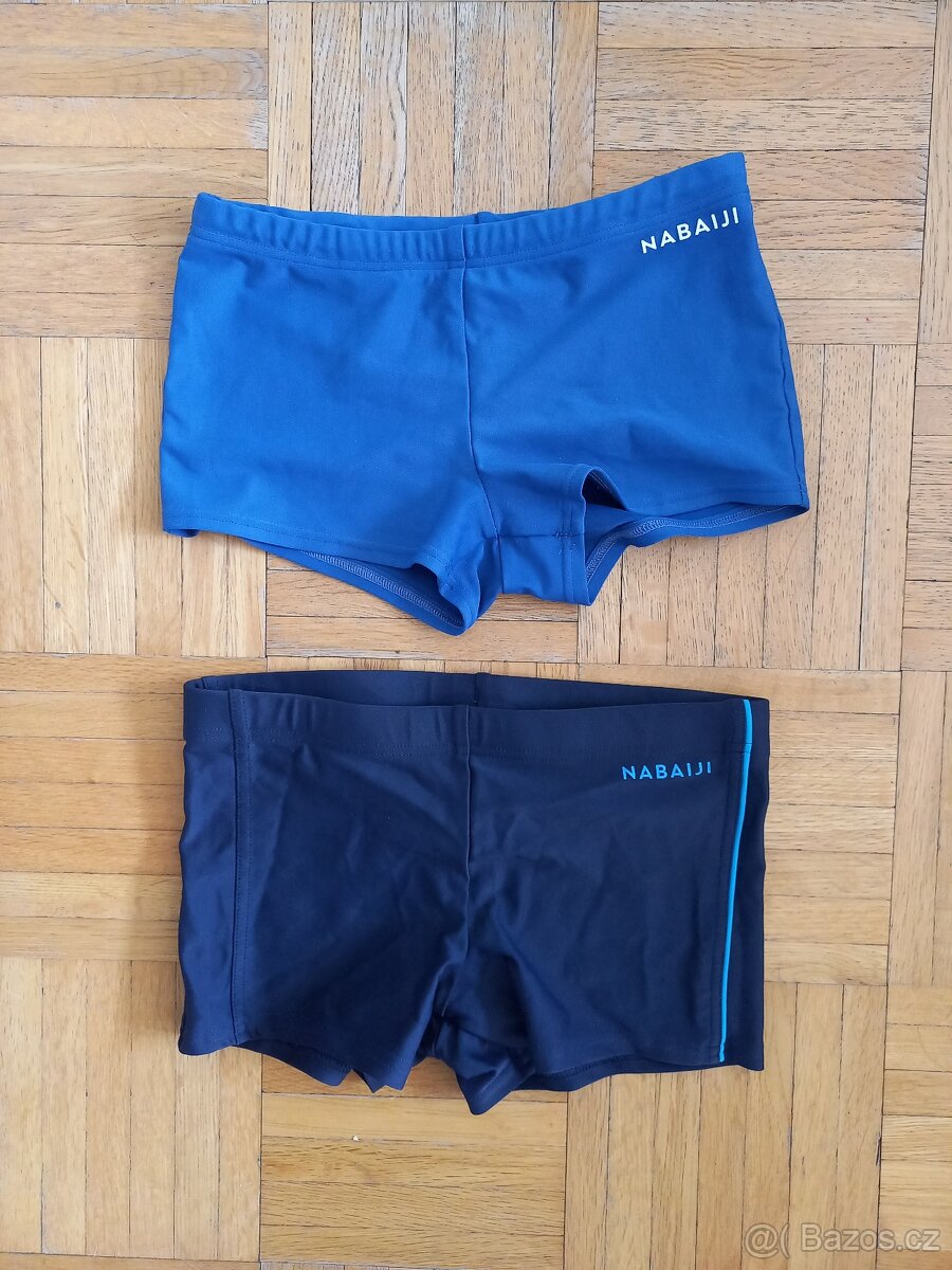2x plavky boxerky pro kluky Nabaiji vel. 10 let