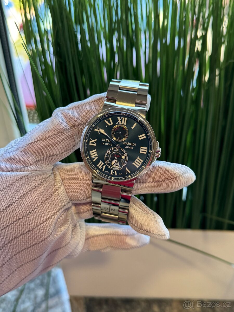 Ulysse Nardin Maxi Marine 43mm, Chronometr, servis 10/2024