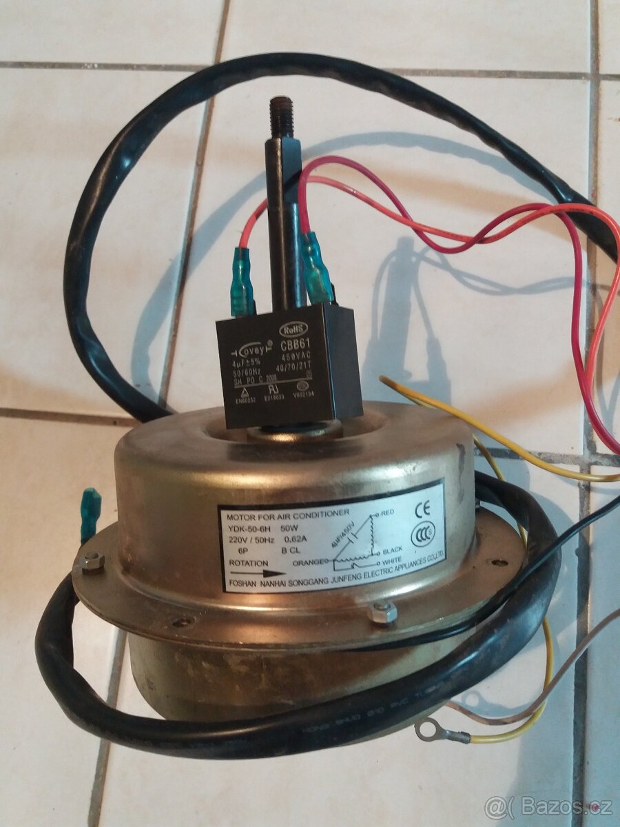 Přírubový motor k ventilátoru