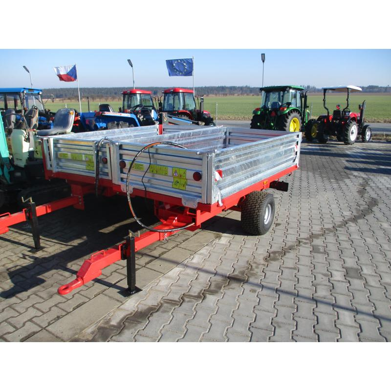 Vozík sklápěcí za malotraktor 220x110cm nosnost 1500kg banta