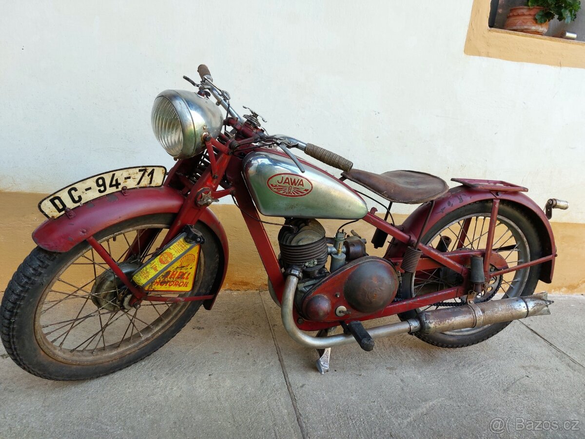 Jawa 250 Special 1939 / priplatkove nozni razeni