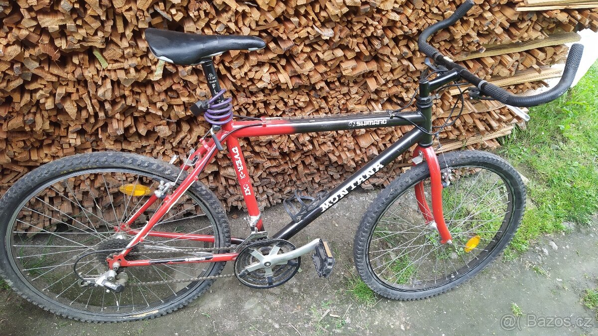 Staré horské kolo Shimano na díly