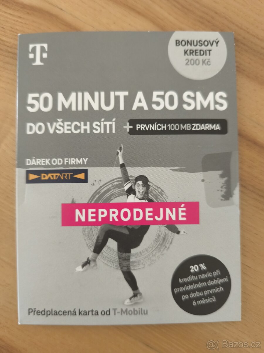 Předplacená SIM karta T Mobile s výhodami
