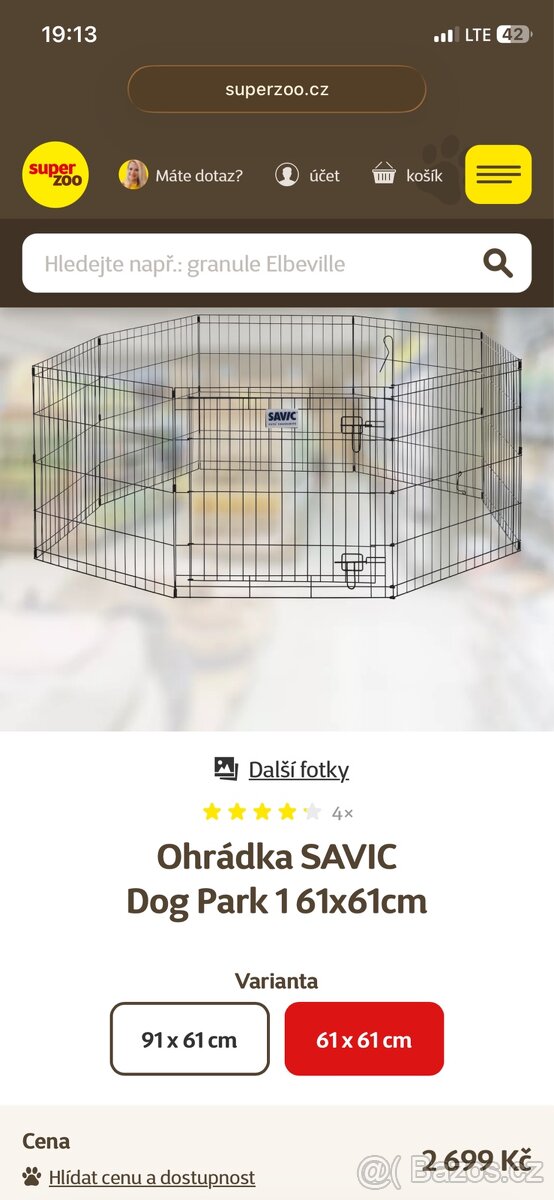 Ohrádka pro štěně